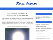 Tablet Screenshot of henrybayman.com